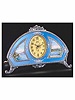 Silver, gilt brass and enamel eight-day going strut clock, in original fitted box. Plojoux, circa 1910.