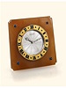 Agate gold and gilt sapphire-set eight day-going double-train hour and half-hour striking desk clock. Cartier, France, circa 1920.