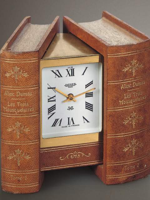 Concealed electronic desk clock designed as a book. Jaeger, Paris, circa 1960. — Antique Clocks Price Guide