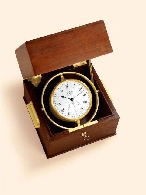 2-day marine chronometer of special construction. Brosse a Bordeaux (France), circa 1830. — Antique Clocks Price Guide