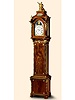 Exceptionally fine, rare and important Louis XVI ormolu-mounted mahogany organ and dulcimer eight day-going, four-tune astronomical musical longcase clock fitted with center seconds, date, phases of the moon and striking hours and half-hours with automatic or on demand tune change. Christian Kintzing a Neuwied, cabinet by David Roentgen, c. 1778