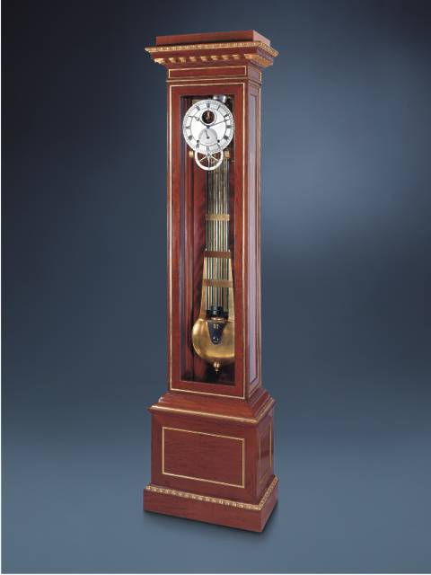 Month-going, weight-driven astronomical long case regulator with one-minute passing striking, annual calendar and equation of time, Breguet, sold on October 28, 1847 — Antique Clocks Price Guide