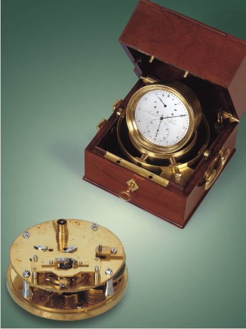 Marine chronometer en forme de tabatire made in Louis Berthoud's workshop after his death, under the direction of Henri Motel. Berthoud Frres, circa 1818. — Antique Clocks Price Guide