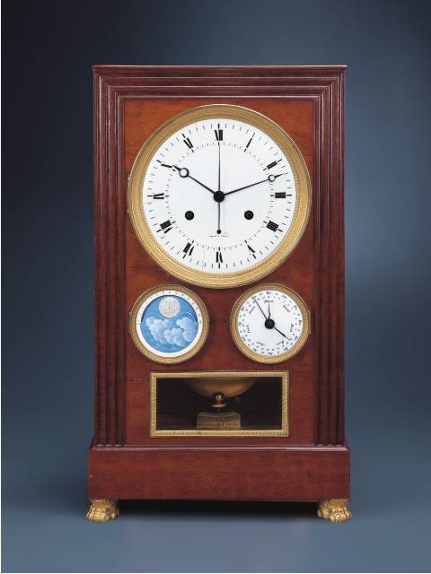 Very fine and rare month-going astronomical center-seconds mantle regulator; Mugnier a Paris, circa 1820. — Antique Clocks Price Guide