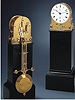 Very fine and rare, center-seconds astronomical 6 month-going mantle regulator with remontoir d'galit wound every 30 seconds. Paul Garnier, Paris, circa 1845.