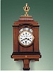 Mahogany bracket day and night clock with original bracket, Caspar Pfeninger a Zurich, circa 1750.