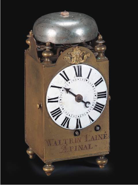 Fine and rare eight day-going hour-striking miniature "Capucine" clock. Waltrin L'Aine a Epinal (France), circa 1760. — Antique Clocks Price Guide