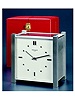 Solar-powered electric table clock in original fitted box. Patek Philippe & Cie. circa 1965.