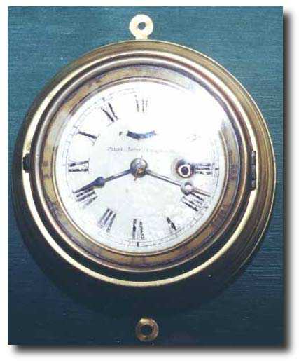 Hubbell 1859 Patent Clock in Brass Case — Antique Clocks Price Guide