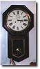 Welch "Verdi" long drop octagon wall clock