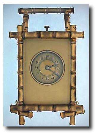 Small French strike and repeat carriage clock in the oriental manner. — Antique Clocks Price Guide