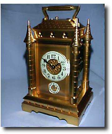 French Architectural Carriage Clock, c. 1880 — Antique Clocks Price Guide