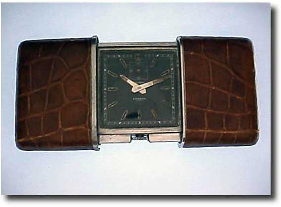 Movado Ermeto Pullman 8-day desk clock — Antique Clocks Price Guide