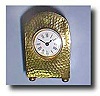 French/English 8-Day Silver Gilt Hump-Back Carriage Clock, c. 1900