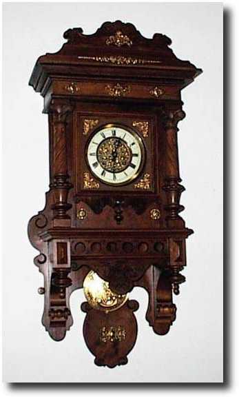 Antique German Freeswinger Wall Clock — Antique Clocks Price Guide