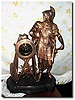 Large French statue clock
