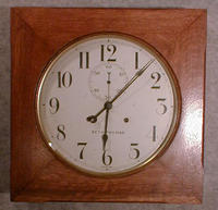SETH THOMAS "OFFICE NO. 11" 30 DAY WALL TIMEPIECE. CIRCA 1920-1925. — Antique Clocks Price Guide