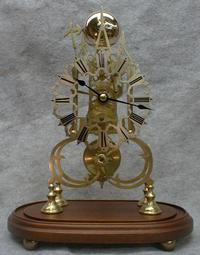 THIS IS A ENGLISH 8 DAY CABLE FUSEE SKELETON CLOCK. CIRCA 1890'S. — Antique Clocks Price Guide