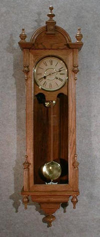 WATERBURY OAK CASE "GALESBURG" WALL CLOCK. CIRCA 1900-1910. — Antique Clocks Price Guide
