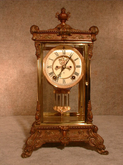 ART NOUVEAU CRYSTAL REGULATOR "ELYSIAN" BY THE ANSONIA CLOCK CO. CIRCA 1910-1915. — Antique Clocks Price Guide
