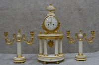 A FRENCH CLOCK AND CANDELABRA SET. CIRCA 1900-1910. — Antique Clocks Price Guide