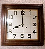 THIS IS A JAPANESE SQUARE CASED DIAL CLOCK. CIRCA 1925-35.