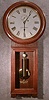 SETH THOMAS 8 DAY OAK No.2 REGULATOR IN A DARK OAK CASE. CIRCA 1890-1900.