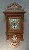 ART NOUVEAU STYLE GERMAN BERLINER WALL CLOCK BY LFS (LORENZ FURTWANGLER & SOHNE). CIRCA 1900.