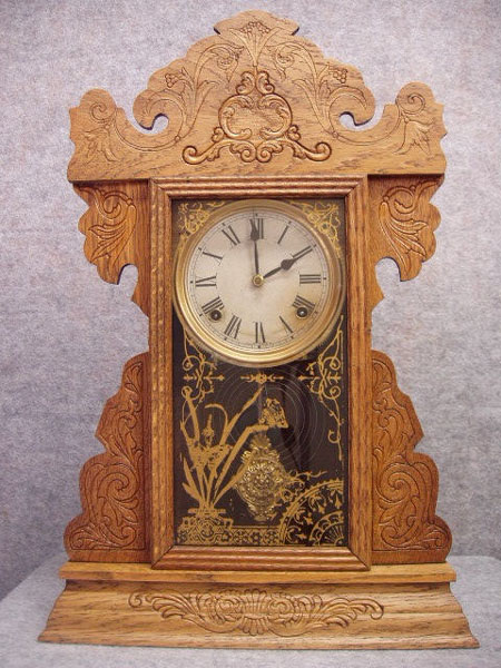 Sessions Pressed Oak Shelf Clock From The "New 'A' Assortment" No. 3. Circa 1906-1910. — Antique Clocks Price Guide