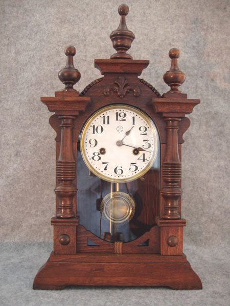 German Mantel Clock By Hamburg-American Clock Co. Circa 1905-1915. — Antique Clocks Price Guide