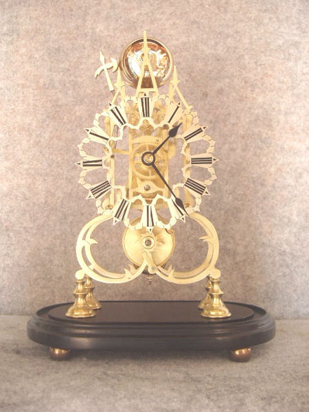 English 8 Day Cable Fusee Skeleton Clock. Circa 1890'S. — Antique Clocks Price Guide