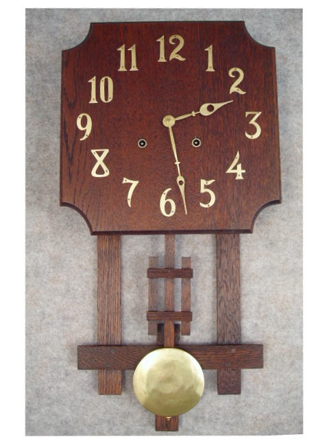 Sessions Mission Oak Wall Clock. Circa 1911-1914. — Antique Clocks Price Guide