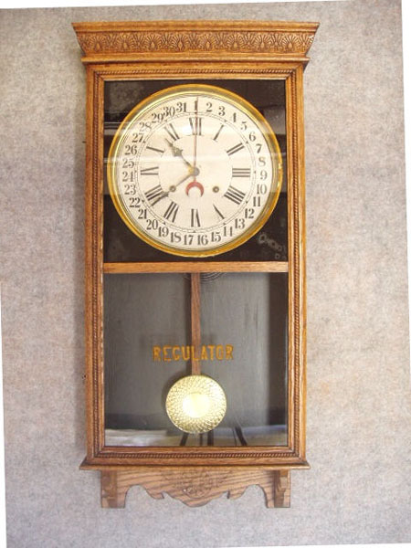"Regulator H" Store Clock By The Sessions Clock Co. Circa 1905-1910. — Antique Clocks Price Guide