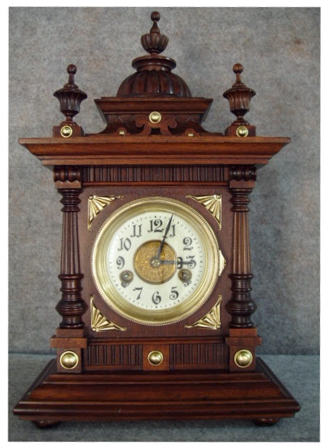 German Cabinet Clock By The Hamburg-American Clock Co. Circa 1910-1920 — Antique Clocks Price Guide