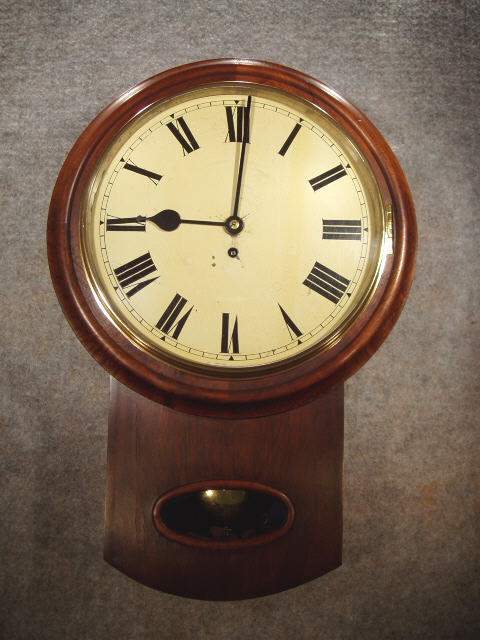 German Drop Dial Wall Timepiece. Circa 1900. — Antique Clocks Price Guide