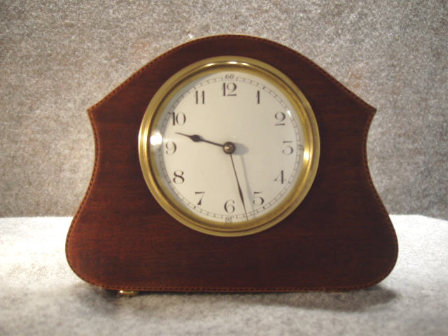 French Boudoir Clock In A Mahogany Case With Satin Wood And Ebony Banding And Sits On Brass Feet. Circa 1920. — Antique Clocks Price Guide