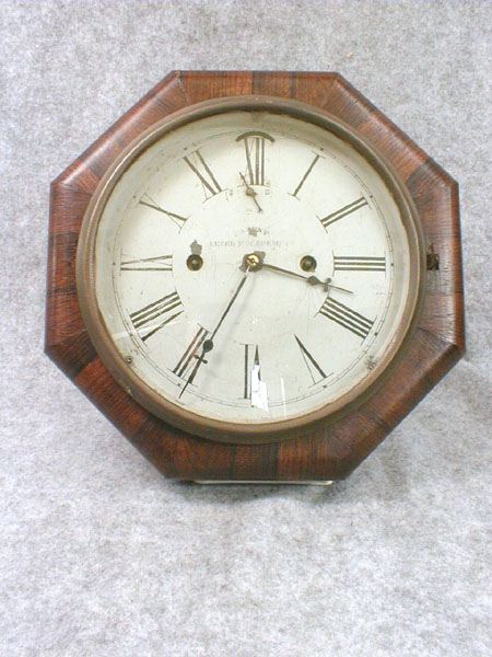 This Is An E.N. Welch, Forestville, Ct, Octagon 30 Hr Striking Marine Lever Wall Clock. — Antique Clocks Price Guide