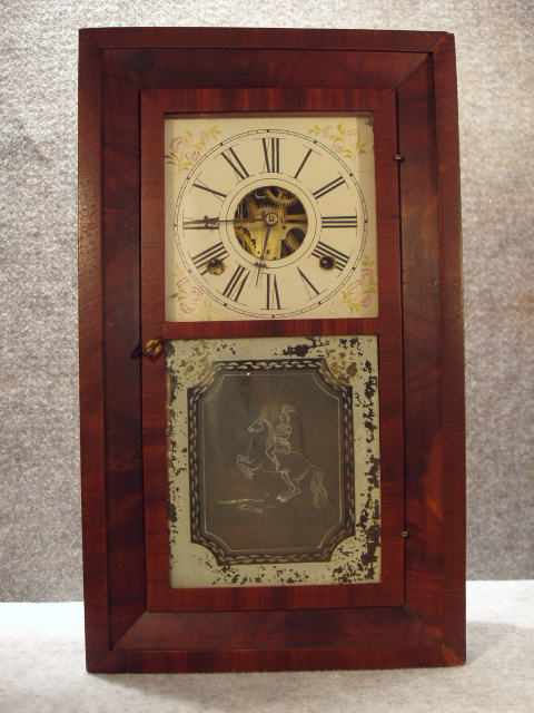 Beveled Case Sold By William S. Johnson, 16 Courtland Street, New York, Circa 1841-1861. — Antique Clocks Price Guide