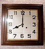 Japanese Square Cased Dial Clock. Circa 1925-35.