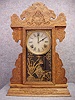 Sessions Pressed Oak Shelf Clock From The "New 'A' Assortment" No. 3. Circa 1906-1910.