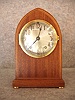Seth Thomas "Essex" Mahogany Cabinet Clock With Satinwood Banding, Circa 1905-1910.