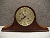 German Tambour In An Oak Veneered Cased By Jahresuhrenfabrik (August Schatz). Circa 1920-1930.