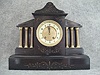 Large French Slate Mantel Clock By Japy Freres, Paris, France. Circa 1885-1895. 