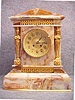 Large French Mantel Clock In A Belgian Onyx Case With Gilt Ornaments. Circa 1895.