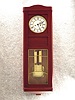 German 2 Weight Wall Clock By Gustav Becker In A Mahogany Veneered Case.