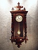 German R-A Style Wall Clock In A Dark Walnut Finished Case. Circa 1910. 
