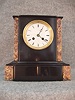 French Slate And Marble Mantel Clock, By Japy, Medaille De Argent, Serial No. 2944. Circa 1884-1849.