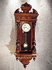 German R-A Style Wall Clock In A Case Made Of Walnut Solids And Veneers.Circa 1890'S. 