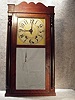30 Hour Wooden Works Looking Glass Shelf Clock With Alarm (Missing The Center Disc), By Williams, Orten, Preston's And Co., Farmington, Conn, Circa 1837-1843.
