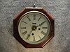 30 Hour "Octagon Lever" Wall Clock Made By The Waterbury Clock Co., Waterbury, Conn., Circa 1870'S.